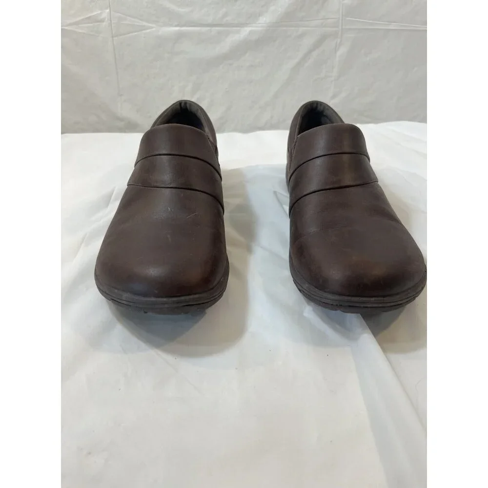 Merrell Dassie Stitch Shoes Womens Sz 11 Espresso Brown Slip On Leather J51694